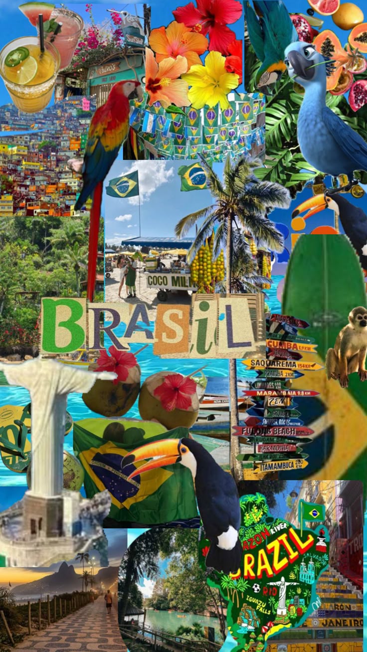 #brazil #riodejaneiro #summer #vacation #brazilasthetic #summeraesthetic_ This is the original collage which I did🙊
